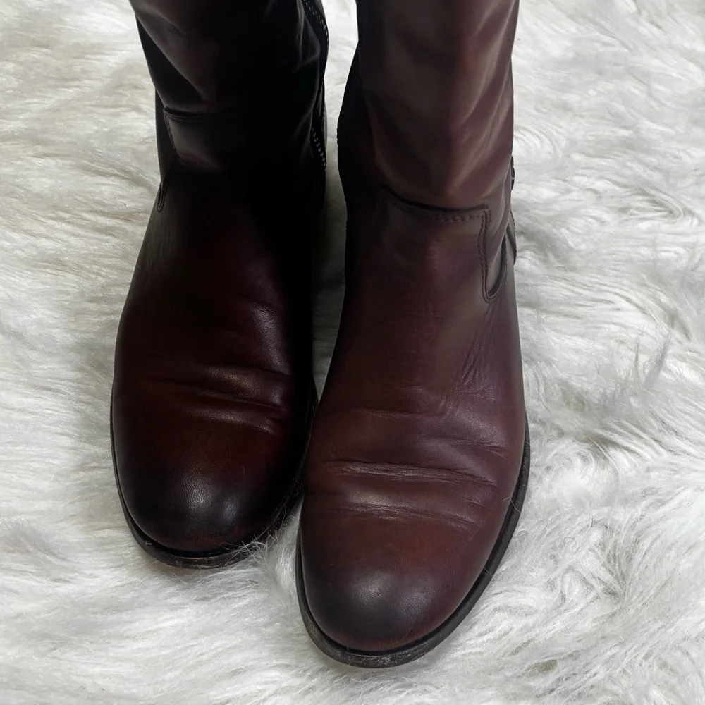 Frye Cognac Tall Leather Riding Boots size Women’s 7.5